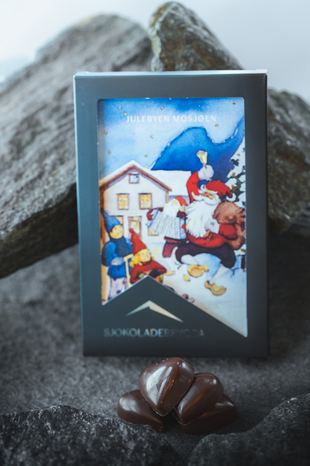 Postkortsjokolade - Jul på Helgeland